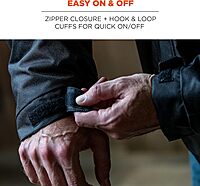 ERGODYNE N-FERNO 6467 Winter Work Jacket, Workwear Outerwear, Thermal Insulation, Removable Hood