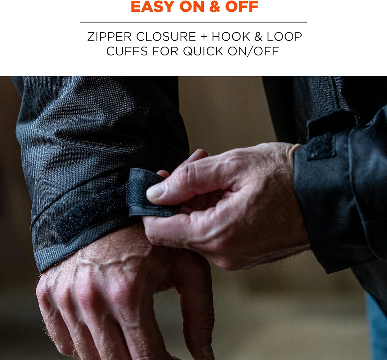 ERGODYNE N-FERNO 6467 Winter Work Jacket, Workwear Outerwear, Thermal Insulation, Removable Hood