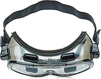 MCR Safety 2410F Verdict Polyvinyl Chloride Strap Foam Lining Safety Goggle with Smoke Frame and Clear Anti-Fog Lens