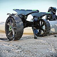 C-TUG R SandTrakz Kayak Transport Trolley with Soft Rubber Tyres