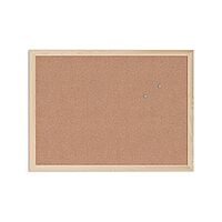 U Brands Cork Bulletin Board with Wood Frame
