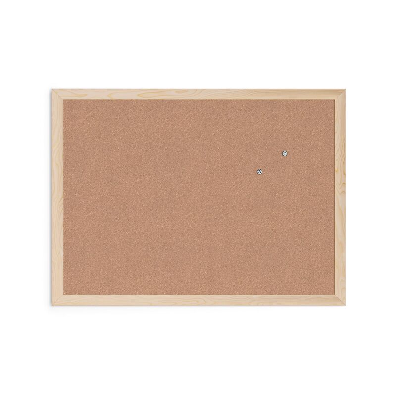 U Brands Cork Bulletin Board with Wood Frame