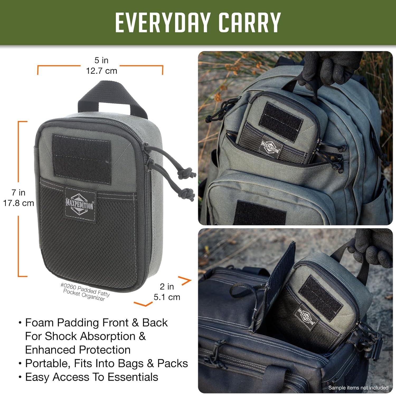 MAXPEDITION Padded Fatty Pocket Organizer EDC Pouch