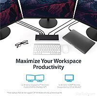 StarTech.com Universal USB-C Laptop Docking Station (Dual & Triple Monitor)