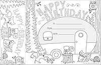 BARKER CREEK Recognition Awards and Bookmarks, Color Me Happy Birthday, 30 Awards that measure 6-3/8" x 5-1/2", 30 Bookmarks that measure 2-1/8" x 5-1/2", 30/Pack (427)