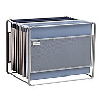Mind Reader Hanging File Folder Organizer, Desktop Organizer, Metal Mesh, 13" L x 9.75" W x 10.25" H