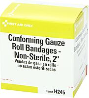 First Aid Only H245: 2" X 4 Yd. Conforming Gauze Non-Sterile, 10/Box 10-Count Box