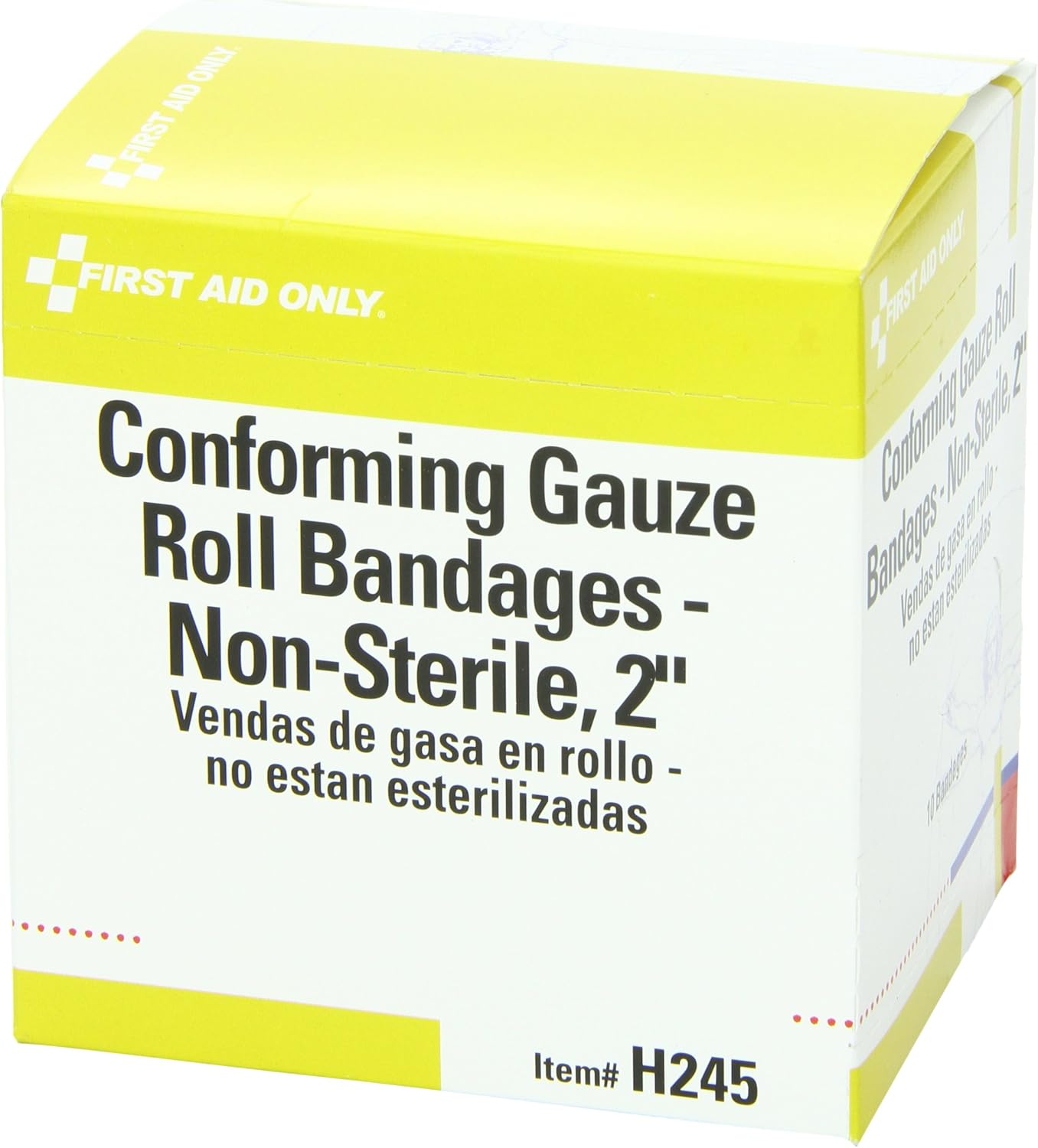 First Aid Only H245: 2" X 4 Yd. Conforming Gauze Non-Sterile, 10/Box 10-Count Box