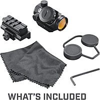 Bushnell Optics TRS-25 Hirise 1x25mm Red Dot Riflescope with Riser Block, Matte Black