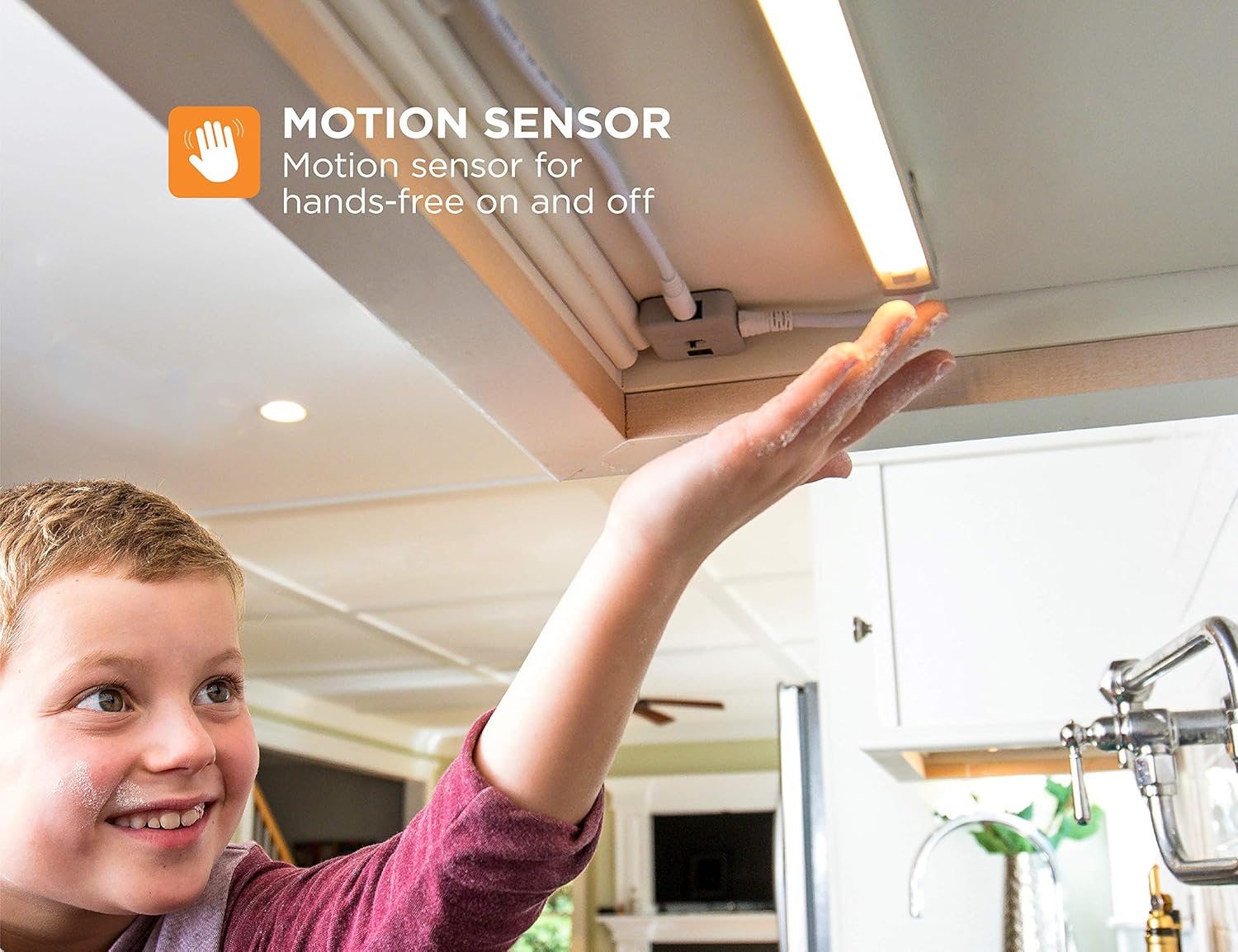 BLACK+DECKER LED Under Cabinet Lighting Kit - Linkable, Dimmable, Motion Sensor