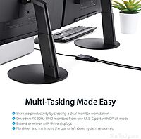 StarTech.com USB-C to Dual HDMI Adapter, USB Type-C Multi-Monitor MST Hub
