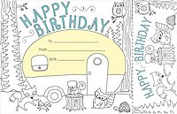 BARKER CREEK Recognition Awards and Bookmarks, Color Me Happy Birthday, 30 Awards that measure 6-3/8" x 5-1/2", 30 Bookmarks that measure 2-1/8" x 5-1/2", 30/Pack (427)