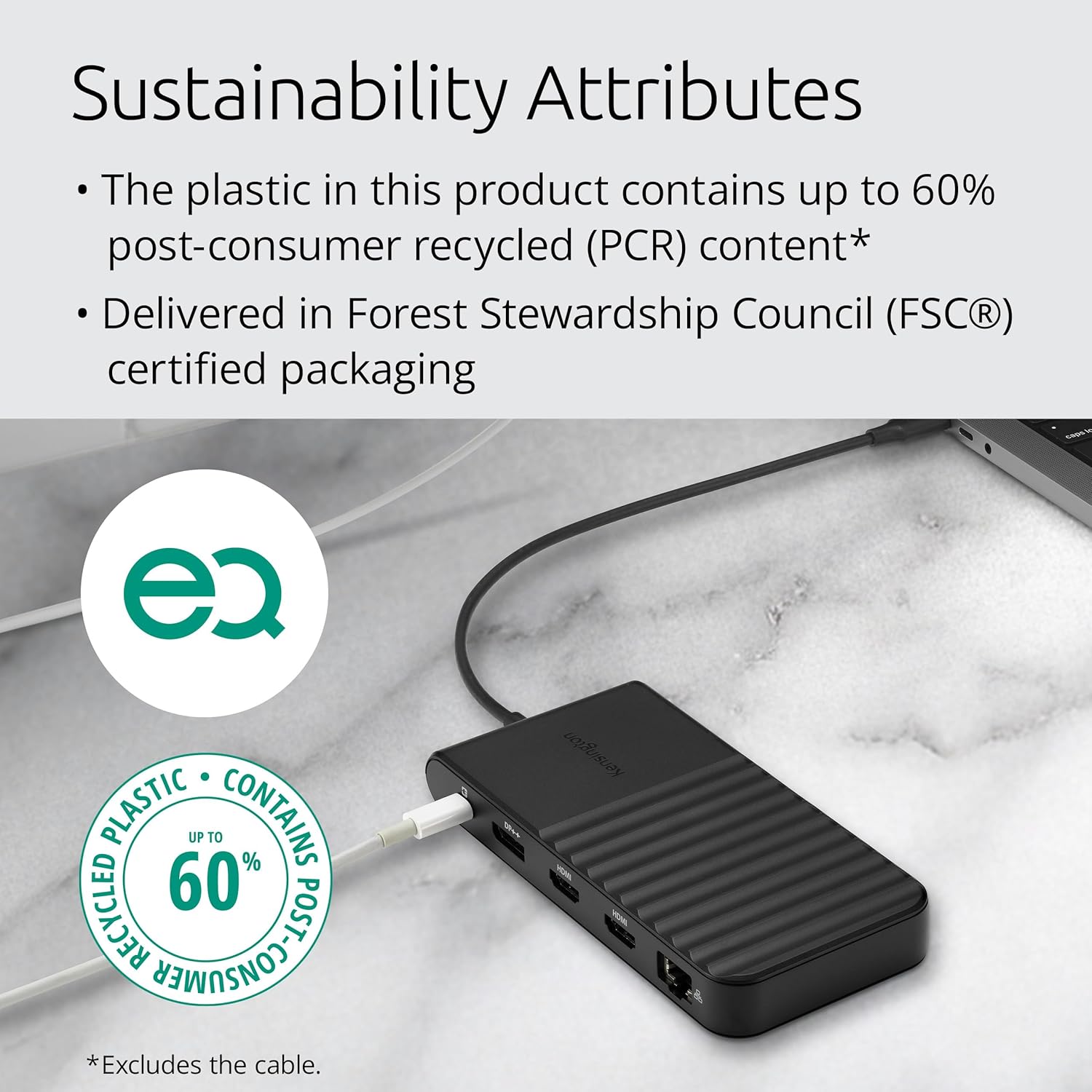 Kensington UH1510P USB C Hub 11-in-1 Triple Display with 2 HDMI 1 DP++, 85W Power Charging, Ethernet, SD/MicroSD Card Slots