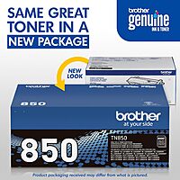 Brother Genuine High Yield Toner Cartridge, TN850, Replacement Black Toner, Page Yield Up to 8,000 Pages, Amazon Dash Replenishment Cartridge