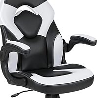 FLASH FURNITURE Gaming Desk and Racing Chair Set with Cup Holder and Headphone Hook