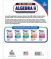 Carson Dellosa The 100 Series Algebra 2 Workbook, Math Book for Grades 8 and Up Covering Trigonometry, Quadratic Equations,, Algebraic Functions, and ... Classroom or Homeschool Curriculum (Volume 1)