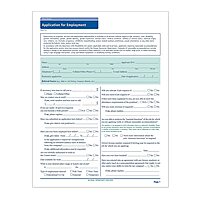 ComplyRight State-Specific Job Applications, Massachusetts, 8-1/2in x 11in, White, Pack Of 50