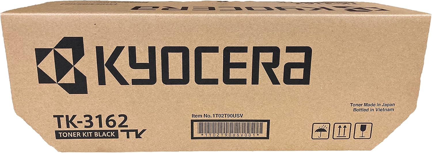 KYOCERA TK-3162 Black Toner Cartridge for P3045dn / P3145dn / M3645idn / M3145idn Model Laser Printers (1T02T90USV) Old