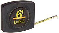 Apex Lufkin Pee Wee Pocket Measuring Tape, SAE, 6ft x 1/4in Blade
