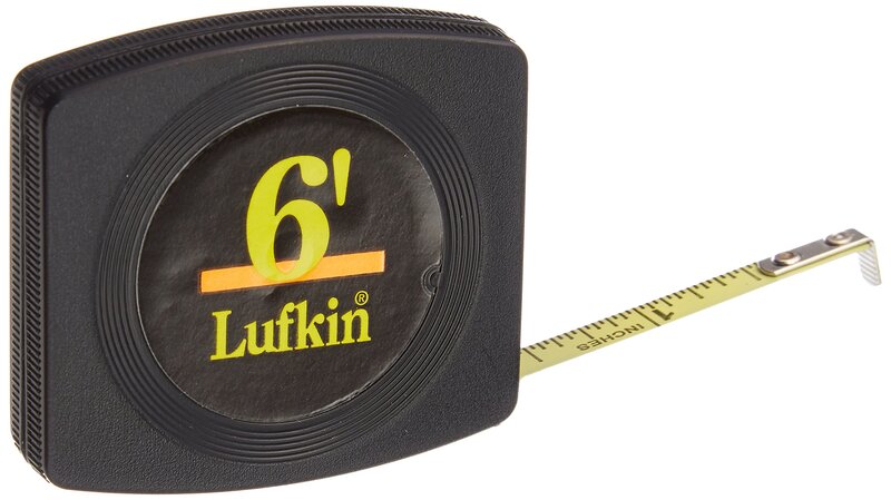 Apex Lufkin Pee Wee Pocket Measuring Tape, SAE, 6ft x 1/4in Blade