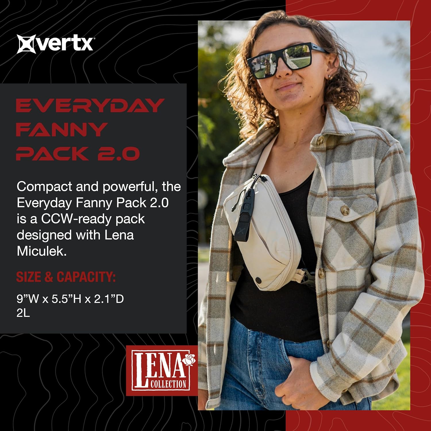 Vertx Everyday Fanny Pack 2.0 CCW Tactical Concealed Carry Waist Bag