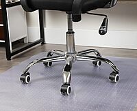 MIND READER Office Chair Mat, PVC Under Desk Floor Protector