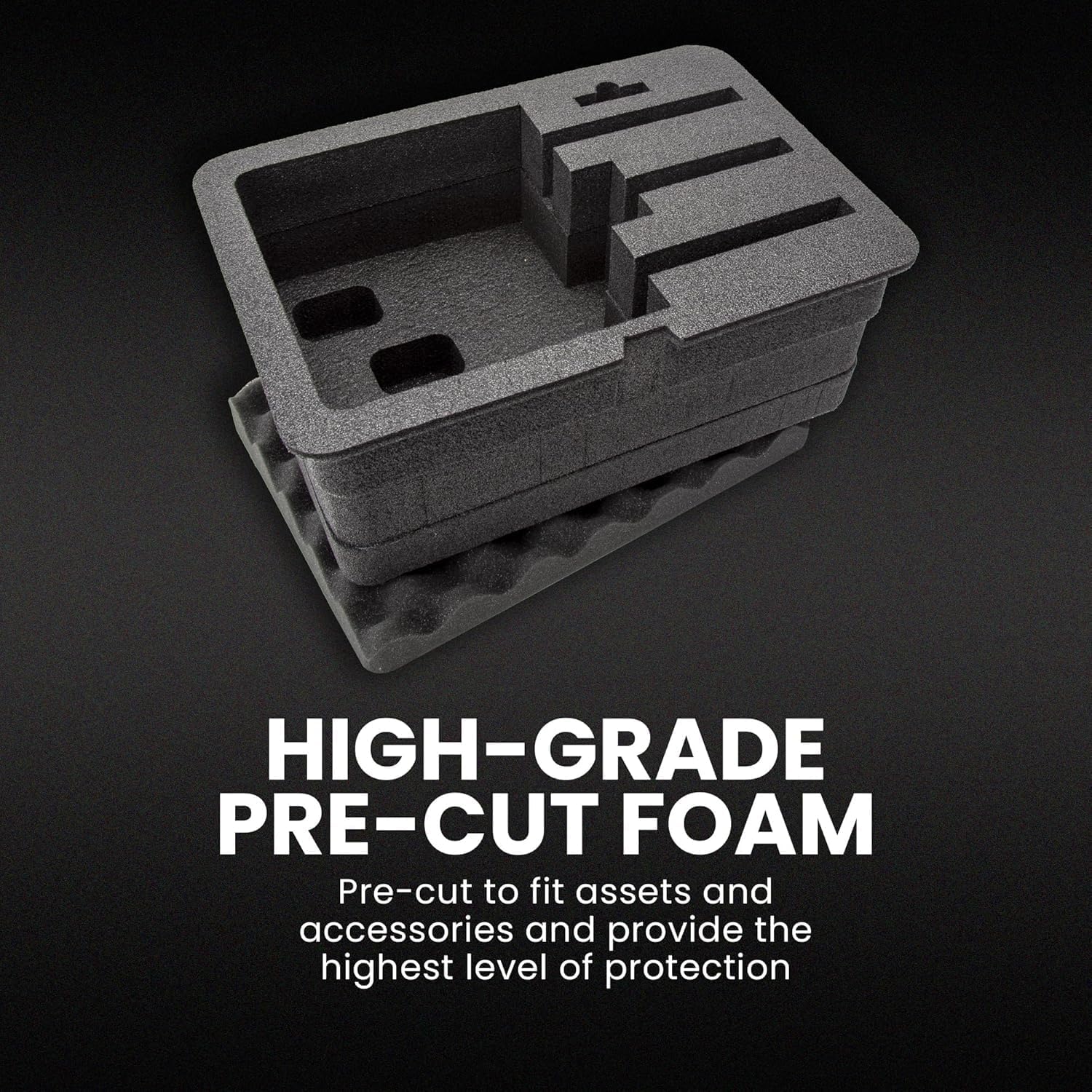 Nanuk 918 Waterproof Hard Gun Case for Revlovers with Custom 3UP Foam Insert Black