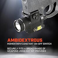 Streamlight TLR-4 170-Lumen Compact Rail-Mounted Tactical Weapon Light with Integrated Red Aiming Laser
