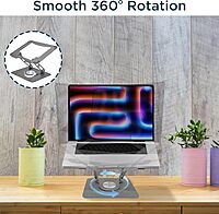 Uncaged Ergonomics Swivel Adjustable Laptop Stand for Desk