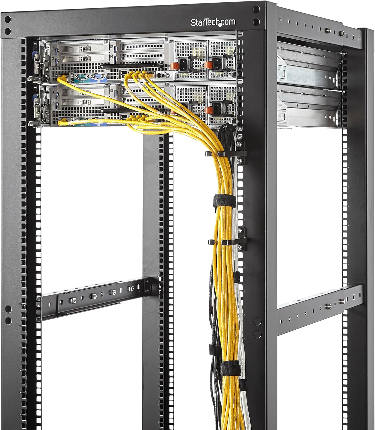 StarTech.com 1U Vertical Cable Management D-Ring Hooks