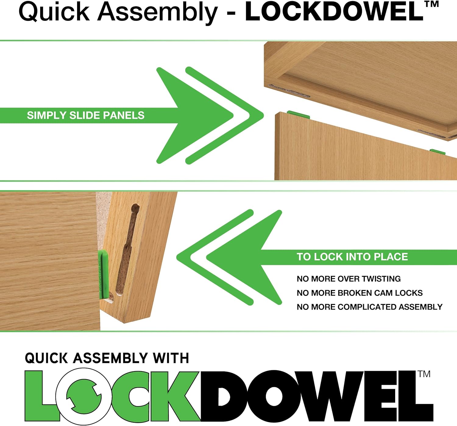 Office Star Alpine 2-Drawer Lateral File Cabinet with Lockdowel Fastening System