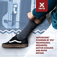 Vertx VaporCore Mens 10" Crew Socks Merino Wool Moisture-Wicking Tactical