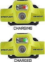 Streamlight 61463 USB HAZ-LO 250-Lumen Intrinsically Safe Headlamp with 120V AC Charging System and Cradle