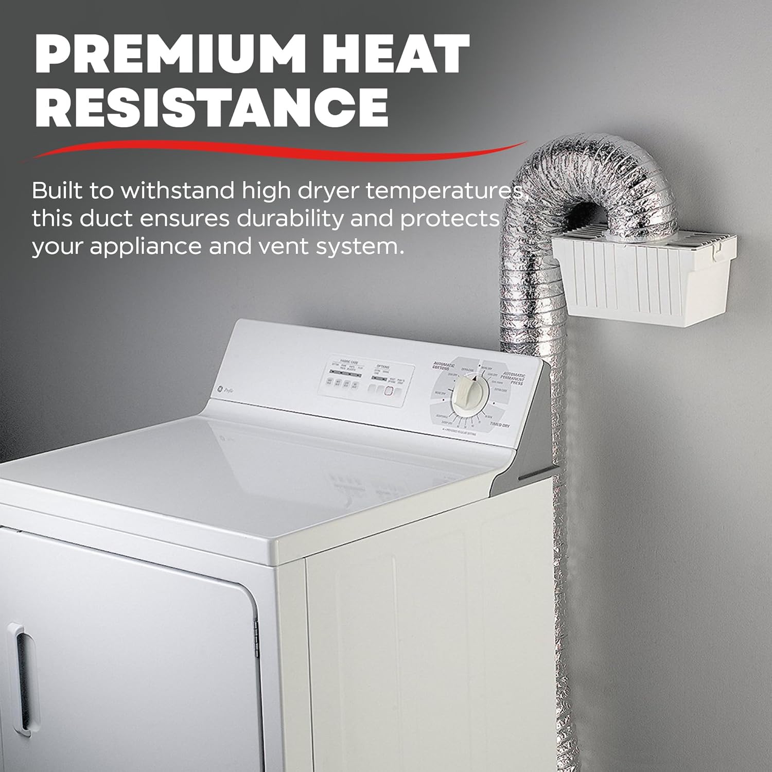 DEFLECTO Supurr-Flex 5-Ply 4in Aluminum Dryer Vent Duct