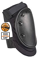 ALTA 50410 AltaFLEX Knee Pads with AltaGrip Fastening, Black Flexible Long Cap, Black