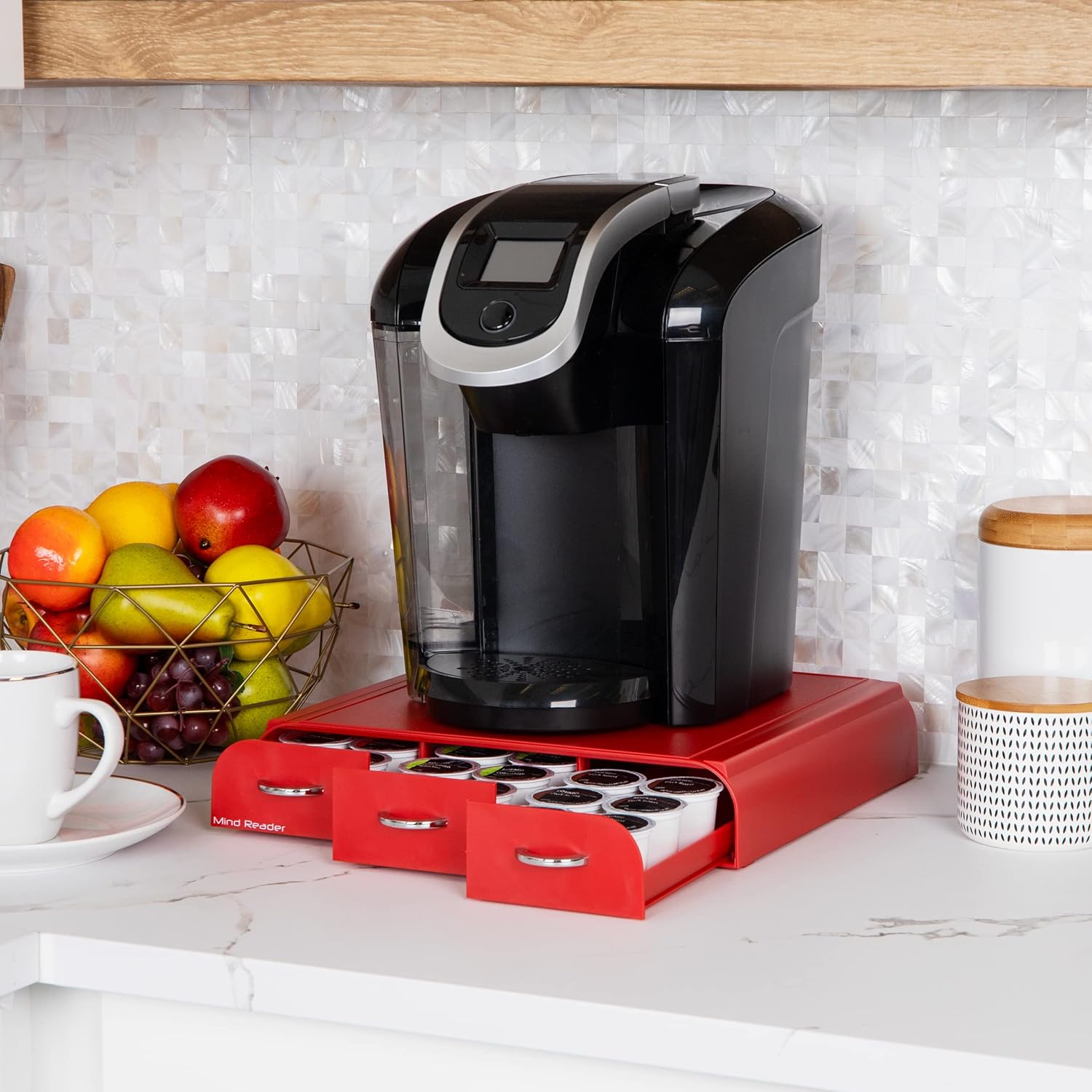 MIND READER Single Serve Coffee Pod Organizer - Countertop Drawer