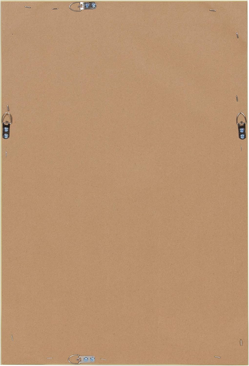 DesignOvations Kate and Laurel Calter Magnetic Dry Erase Board, Melamine, 16 1/2 x 25 1/2 , White, Gold Plastic Frame