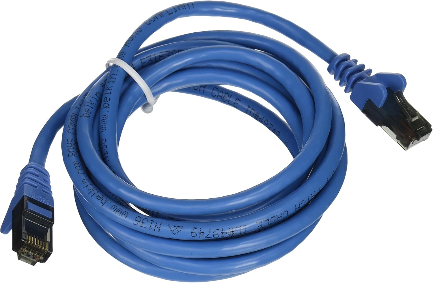 Belkin A3L980b07-BLU-S Snagless Cat6 Patch Cable RJ45M/7 Blue, 7 Feet