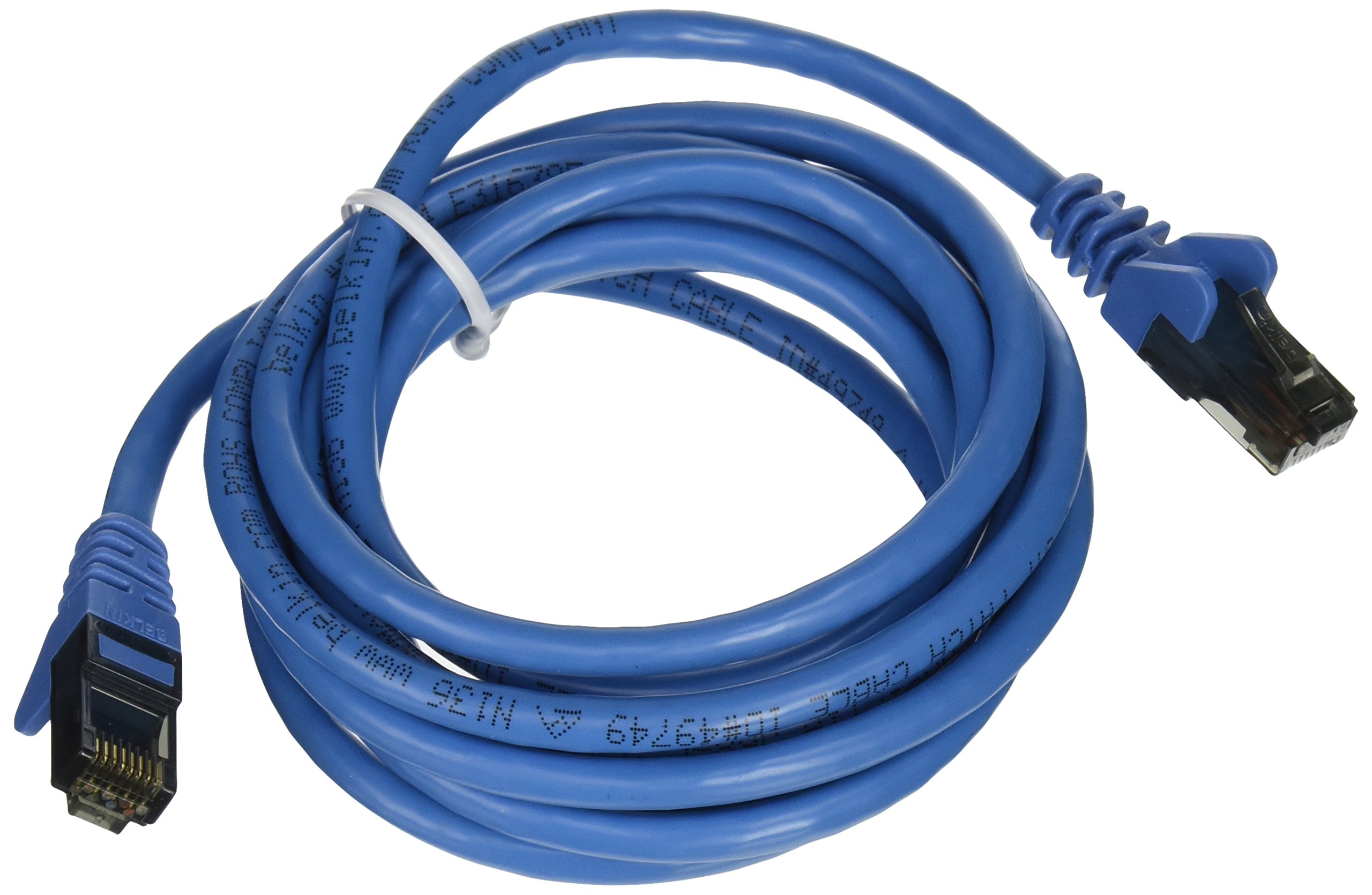 Belkin A3L980b07-BLU-S Snagless Cat6 Patch Cable RJ45M/7 Blue, 7 Feet