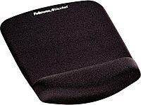 Fellowes® PlushTouch™ Mouse Pad With Wrist Rest, Black