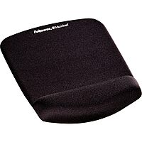 Fellowes® PlushTouch™ Mouse Pad With Wrist Rest, Black