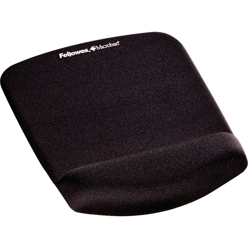 Fellowes® PlushTouch™ Mouse Pad With Wrist Rest, Black