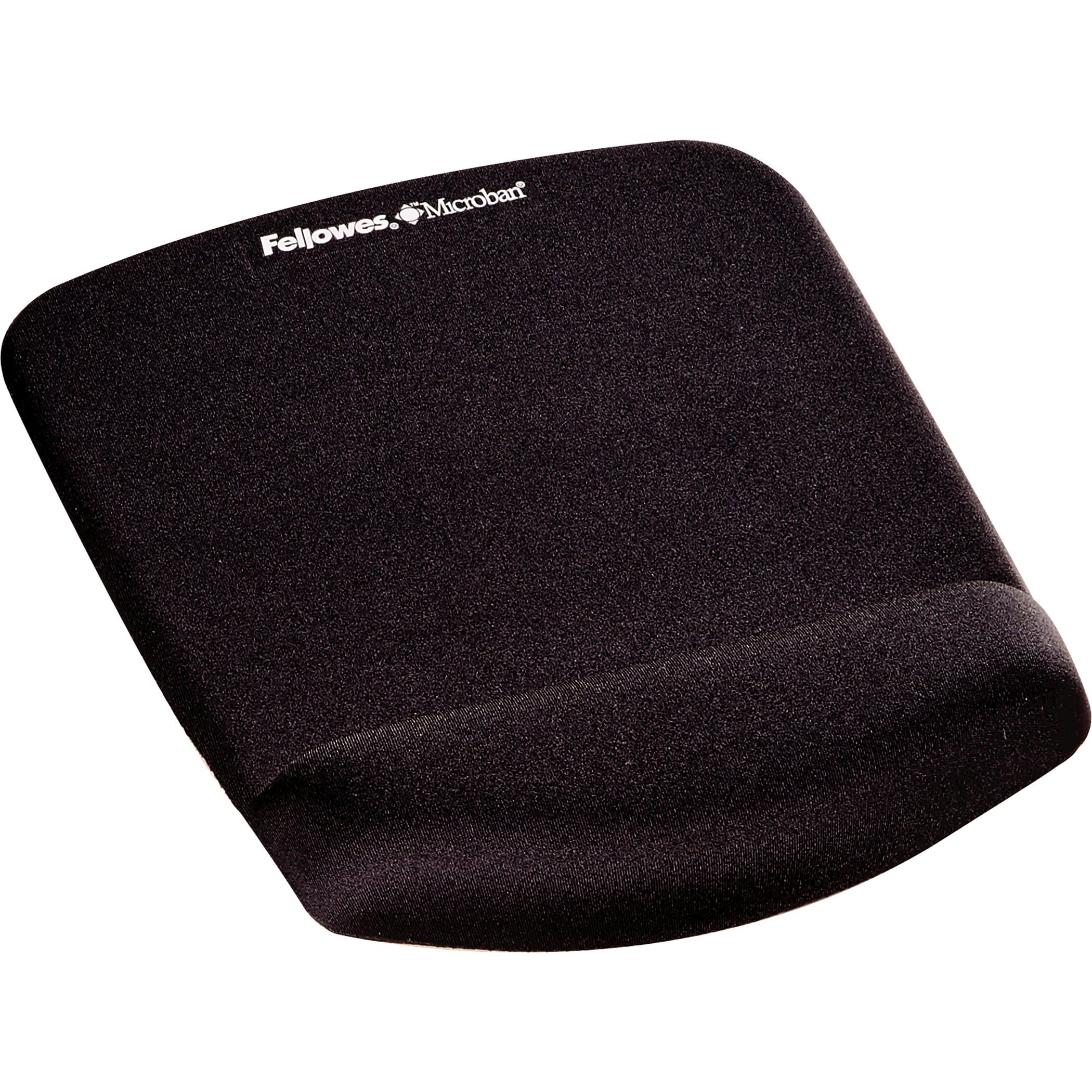 Fellowes® PlushTouch™ Mouse Pad With Wrist Rest, Black