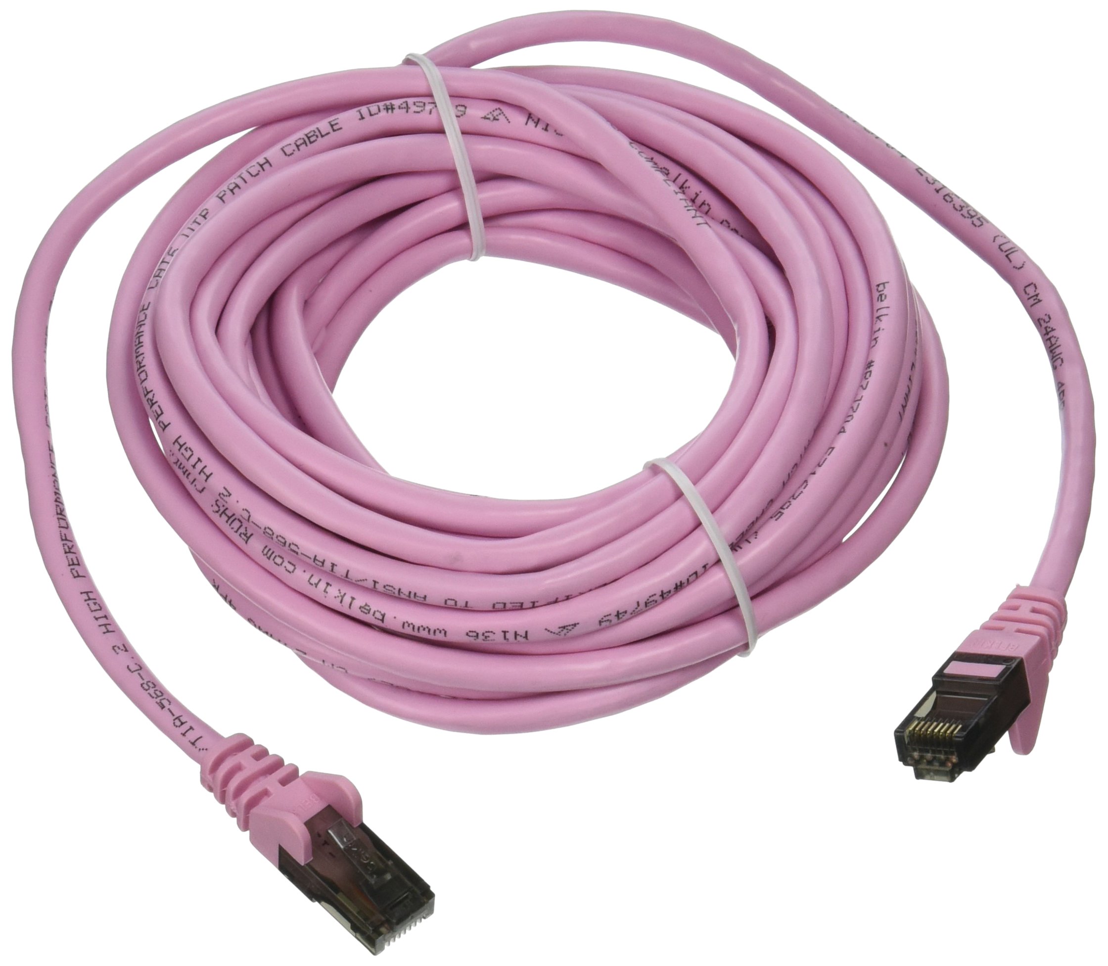 Belkin 20FT CAT6 Pink Snagless RJ45 M/m Patch Cable