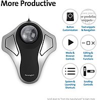 Kensington Orbit Trackball Mouse (K64327F) — Silver/Black