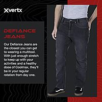 VERTX Defiance Men's Tactical Jeans, Relaxed Fit Stretch, 11 Pockets