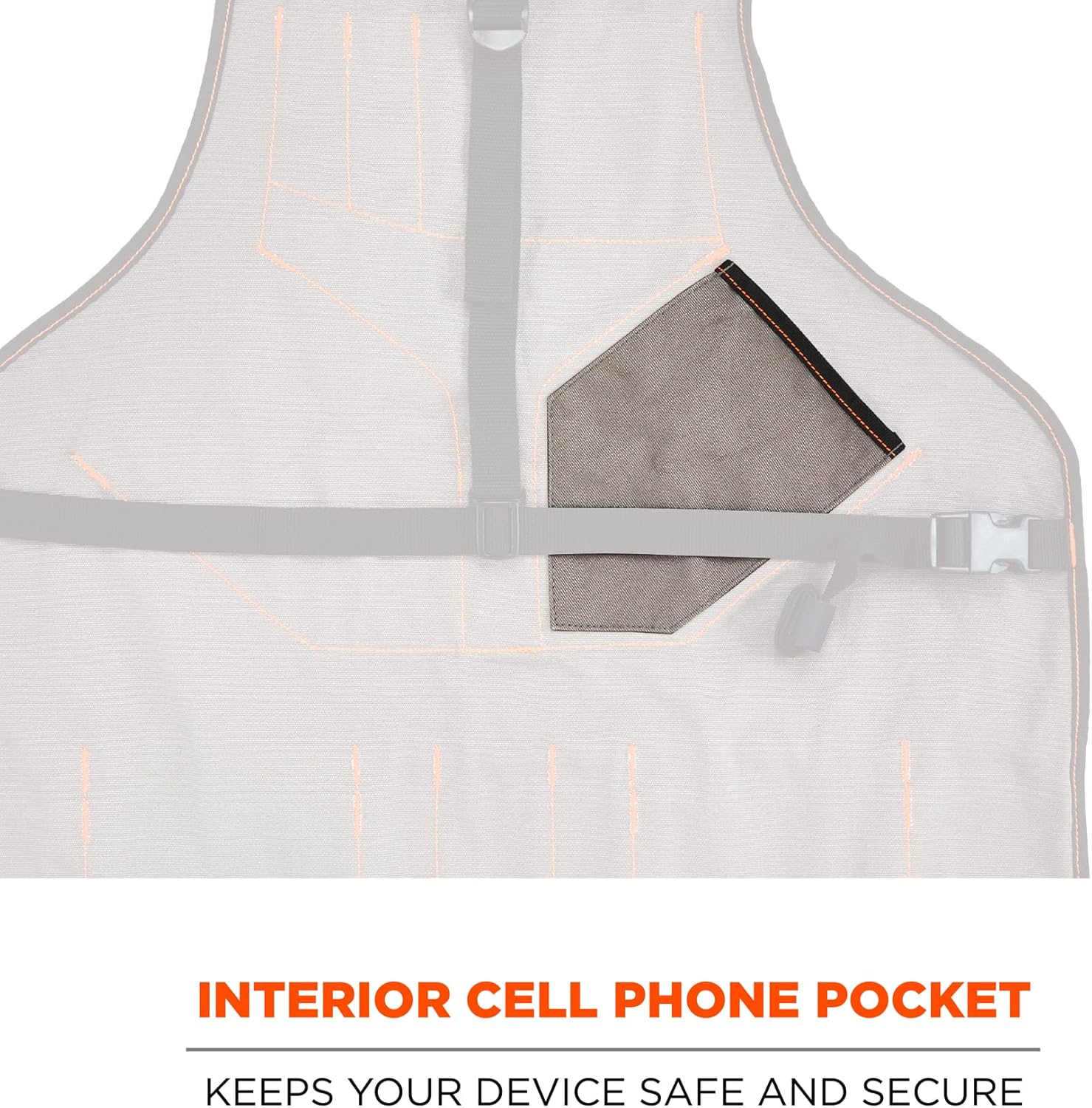 Ergodyne - 13694 Arsenal 5704 Torso Length Work Tool Apron, 22-Pockets, Gray