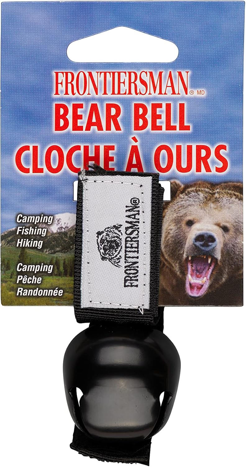 SABRE Frontiersman Bear Bell with Magnetic Silencer and Hook-and-Loop Strap