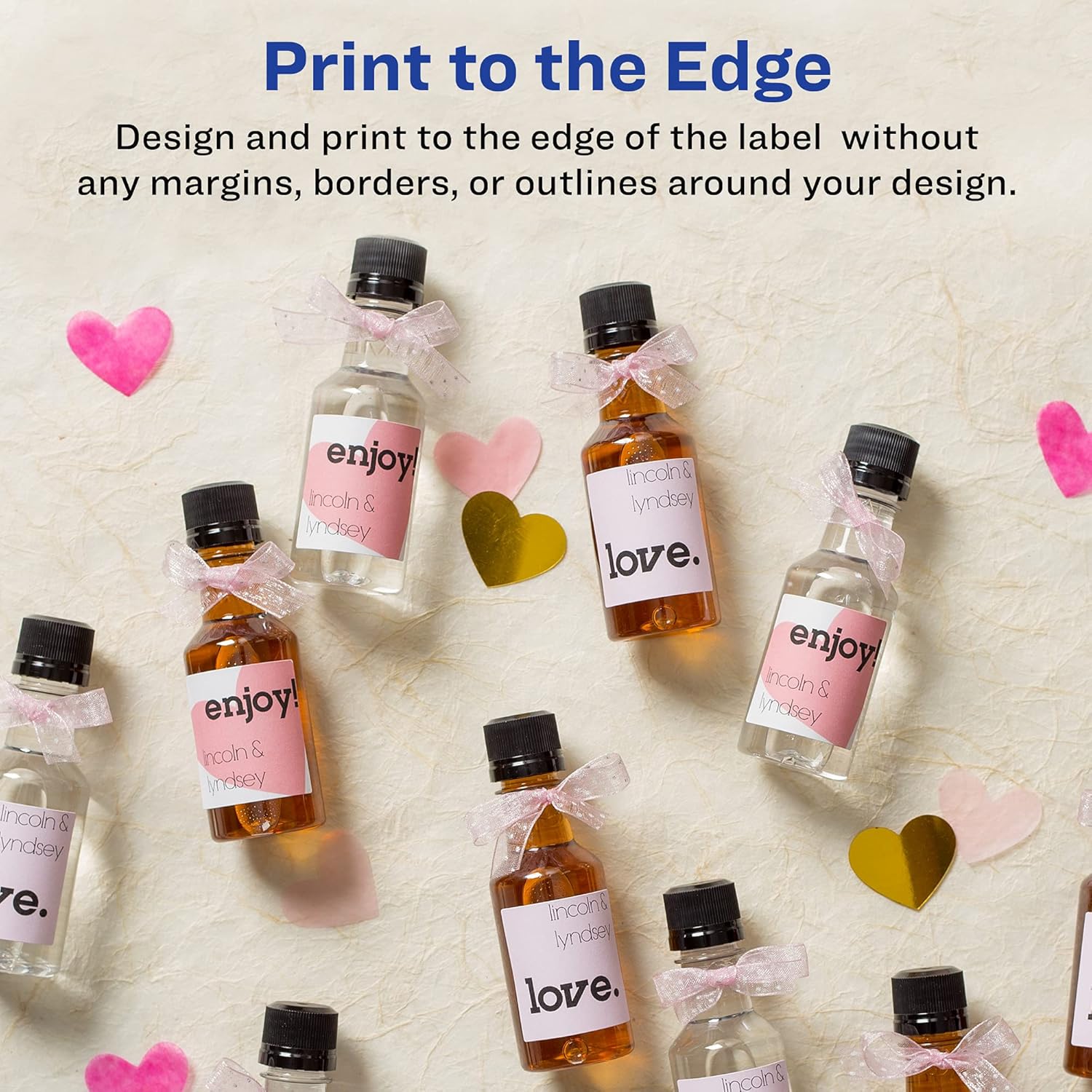 Avery Matte White Square Labels, Sure Feed Technology, 1" x 1" Printable Labels