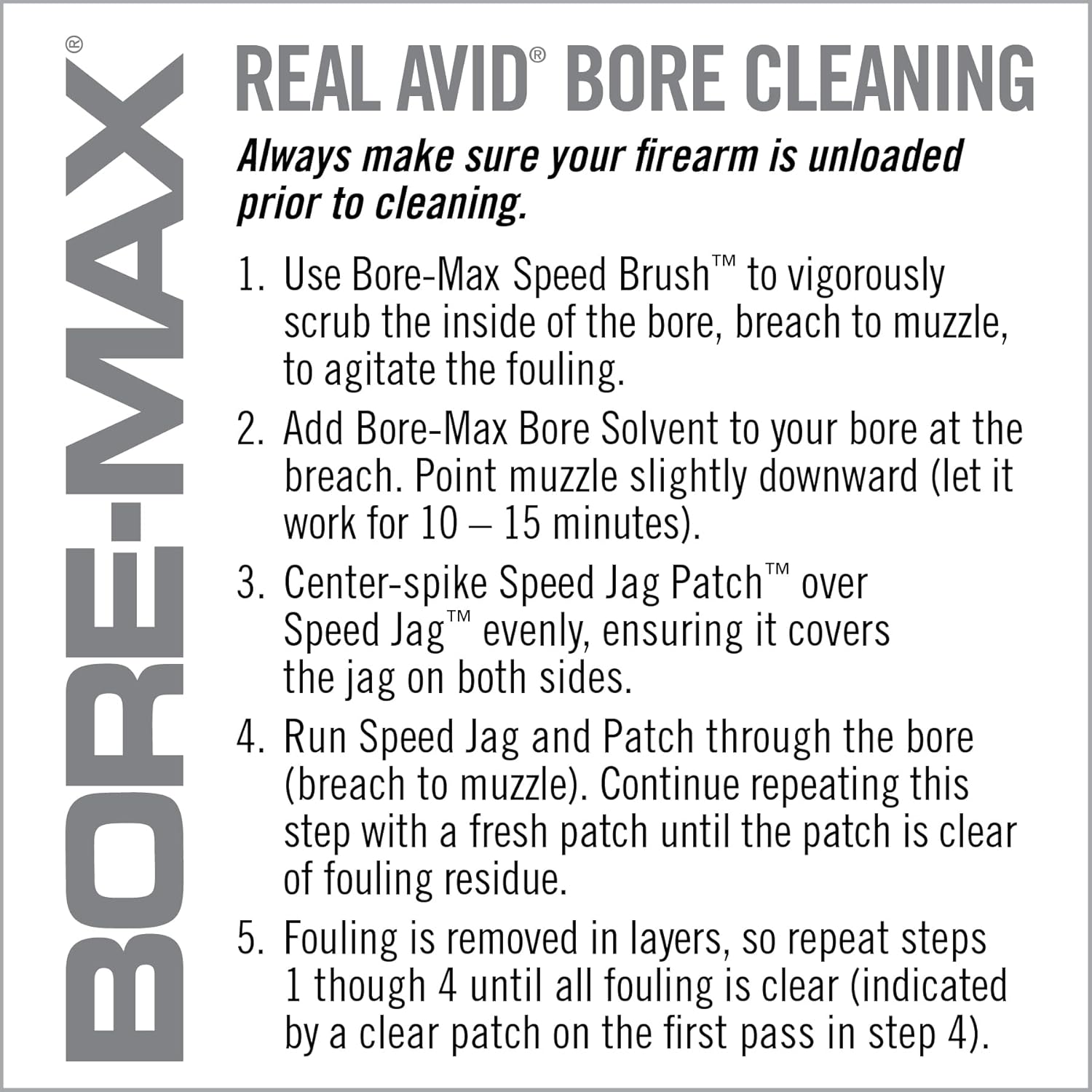 Real Avid Bore-Max Speed Brush Multi-Cal Pack - 10 Cleaning Brushes for Gun Cleaning